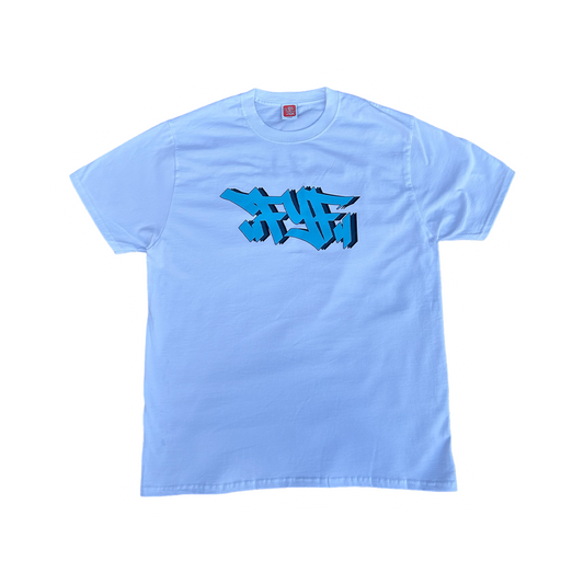 BLUE FYF TEE (WHITE)